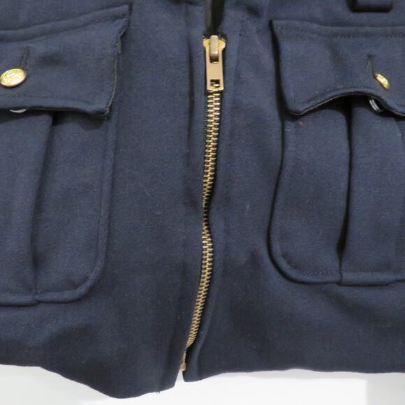 San Francisco Police Department Women Sz S Navy Blue Vintage Cropped Wool Jacket - Picture 4 of 6